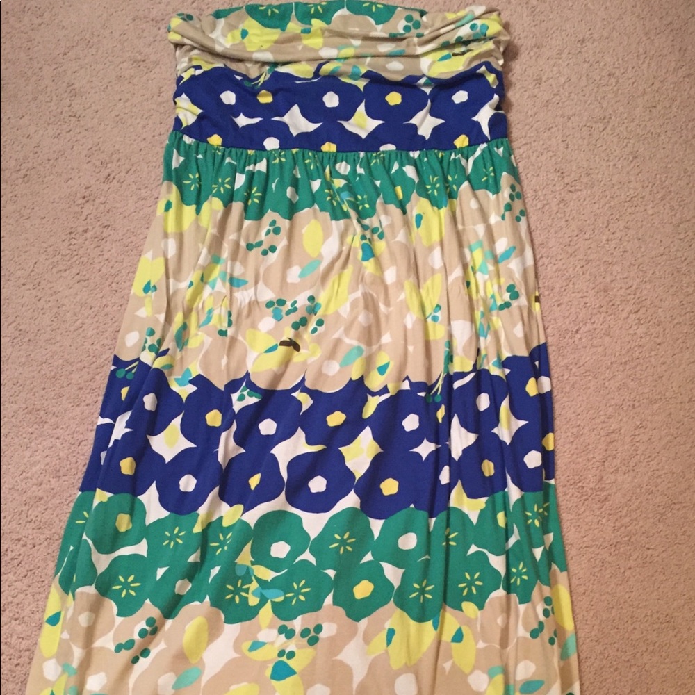 Strapless maxi dress